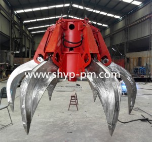 Electric Hydraulic Orange Peel Grab with Stainless Steel Pee