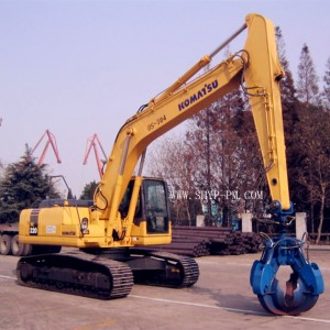 Hydraulic orange peel grab equipped with excavator