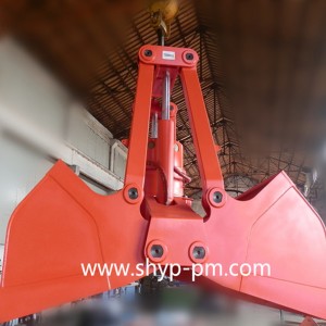 Motor hydraulic clamshell grab