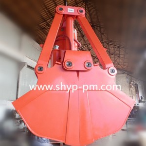 Motor hydraulic clamshell grab